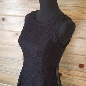 As U Wish Black Lace Dress,Small NWT